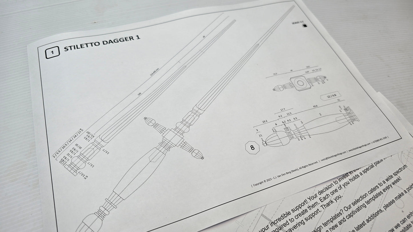 Stiletto Dagger Design #1