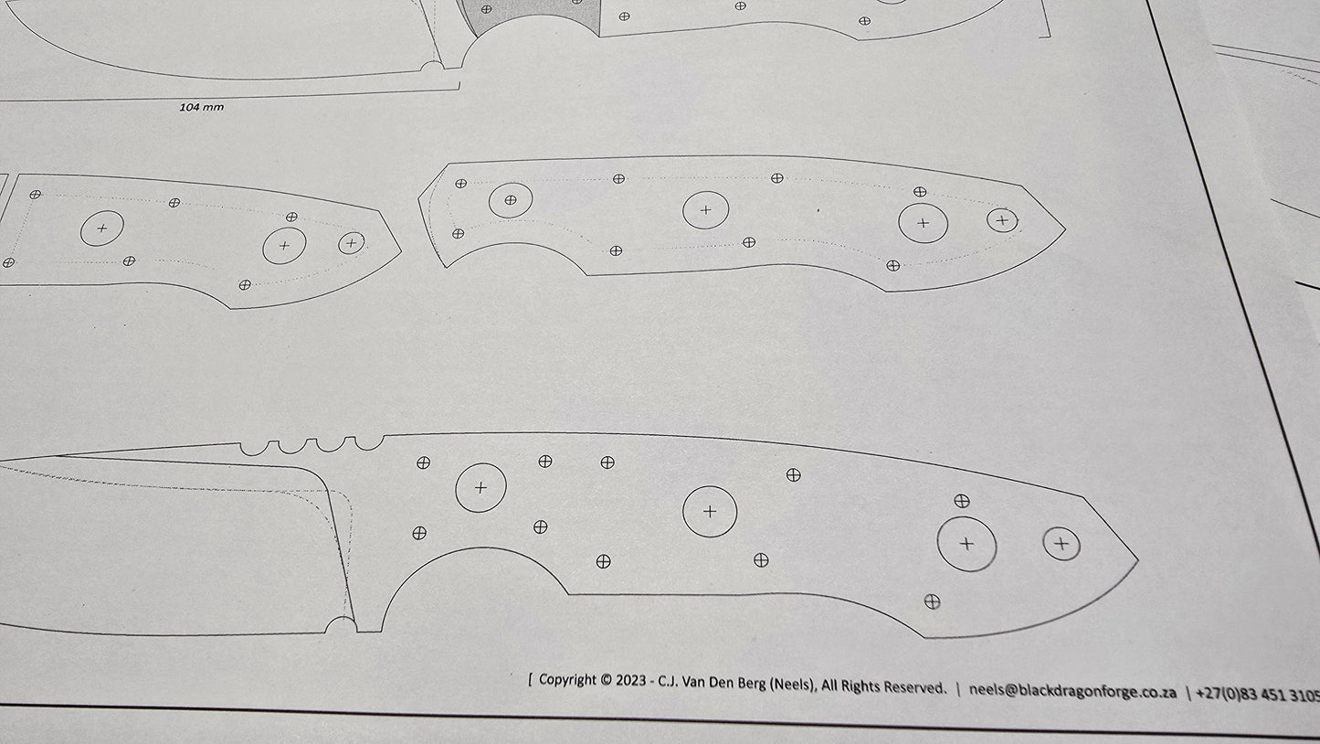Recon Knife Template