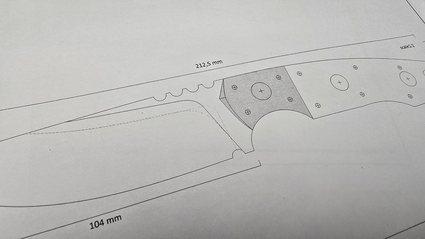 Recon Knife Template