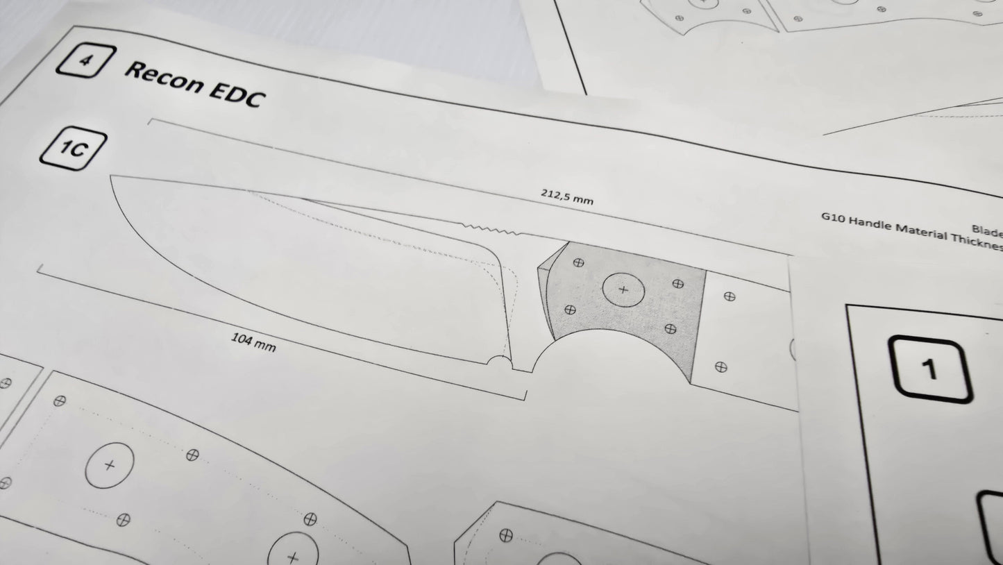 Recon Knife Template