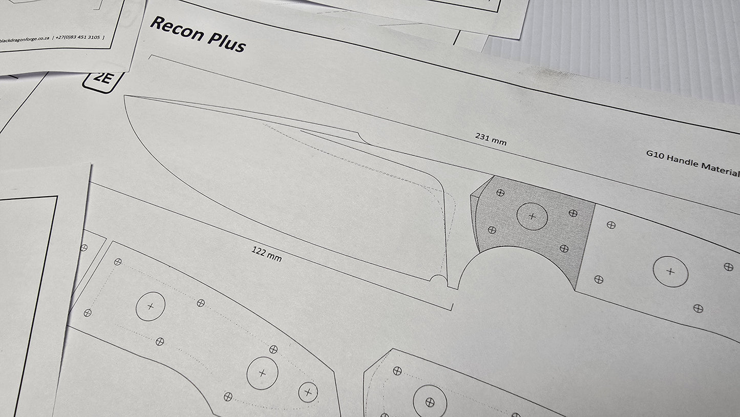 Recon Knife Template