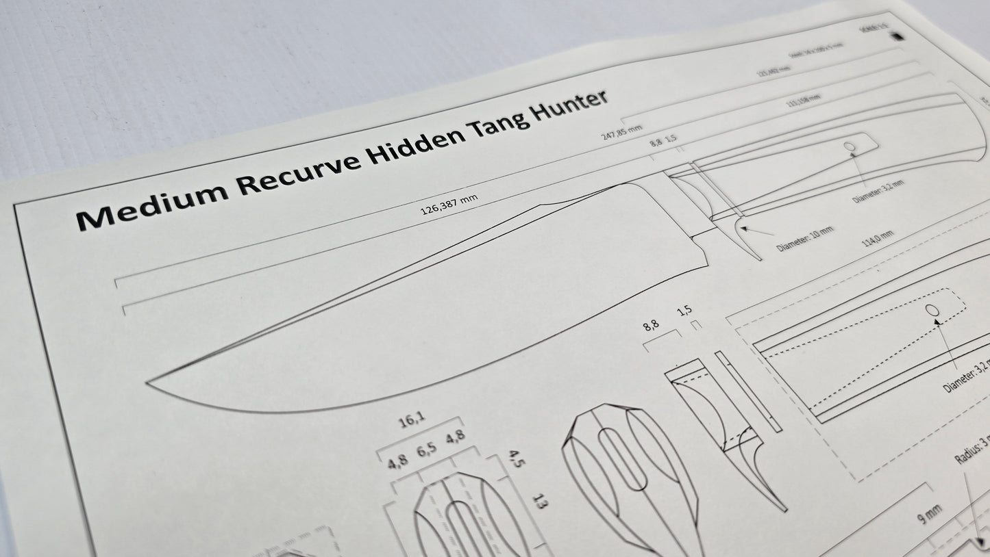 Medium Recurve Hidden Tang Hunter